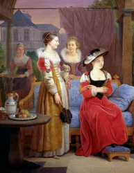 Rubens peignant un chapeau de paille dans son atelier