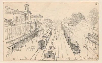 Vue de la gare ferroviaire de Varsovie