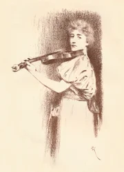 Un violoniste, vers 1898
