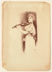 Femme jouant du violon