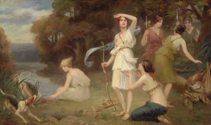 Diane et ses servantes de chasse
