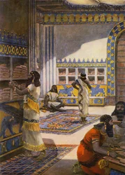 La célèbre bibliothèque du roi Ashur-bani-pal à Ninive