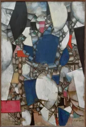 La femme en bleu