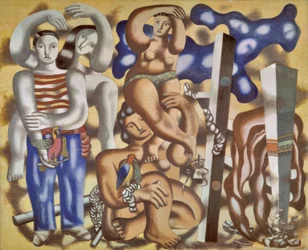 Composition avec deux perroquets