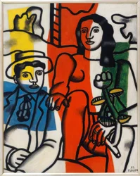 Deux amants dans le paysage