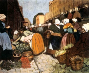 Marché à Brest, 1899