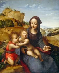 Madone et enfant avec le petit Saint Jean