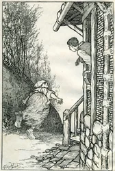 Illustration de Filiberto Scarpelli pour le conte "Toinette l
