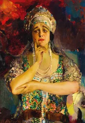 Portrait de la chanteuse Nadezhda Plevitskaya, 1924