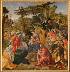 Adoration des Mages (peinture sur toile)
