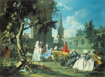 Concert dans un jardin, c.1750