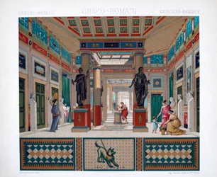 Temple grec, romain, vers 1800-1835