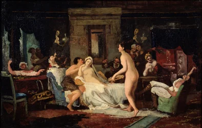 Fête de la veille du mariage dans un bain, 1885