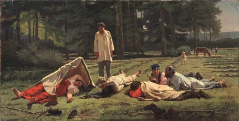 Repos à la récolte de foin, 1887