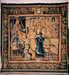 Trésor de Conques. Tapisserie flamande. Histoire de Sainte Foy. 16ème siècle (?)