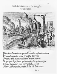Cruautés pratiquées par les schismatiques en Angleterre