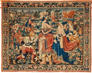 Tapisserie flamande. 16ème siècle.