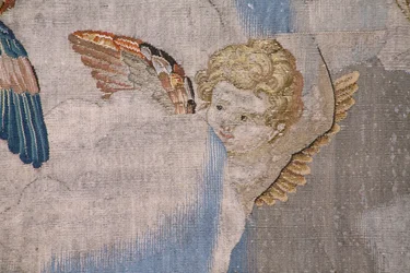 Série Histoire de Moïse. Moïse au mont Sinaï. Atelier Joost van Herzele. Vers 1550. (détail)