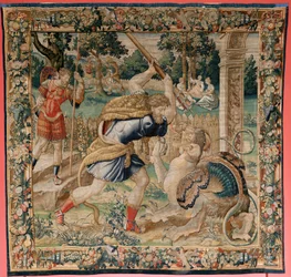 Hercule dans le jardin des Hespérides (cinquième tapisserie de la série)