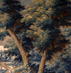 Tapisserie flamande. Verdure. Fin XVIIe-début XVIIIe siècle. Propriété de l