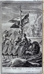 Comment Ulysse a échappé à la voix des sirènes. Illustration pour le livre XII de l