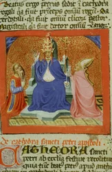 Page de la Legenda Aurea, Bruges, vers 1400-10