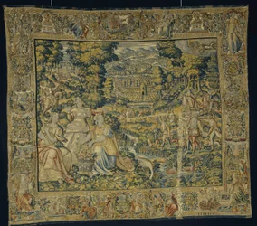 Pluton et Proserpine avec fauconnerie, vers 1600