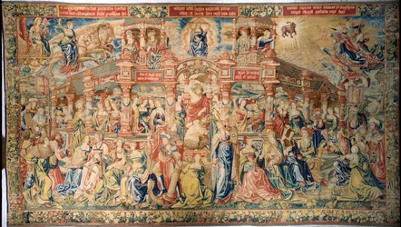 Tapisserie représentant la Prudence arrivant à la Cour de la Sagesse Divine, de Bruxelles