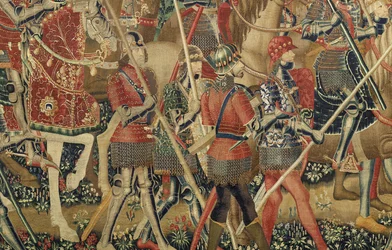 Tapisserie montrant les conquêtes du roi Alphonse V du Portugal