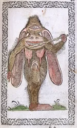 Le Cyclope, illustration de Omnium fere gentium nostraeque aetatis Nationum Habitus et Effigies par Jean Sluperji, Anvers, 1572