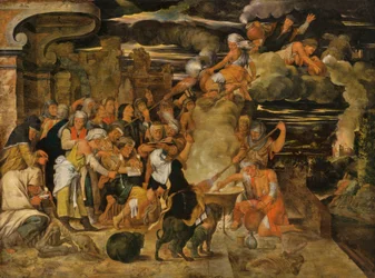 Le sabbat des sorcières (huile sur panneau)