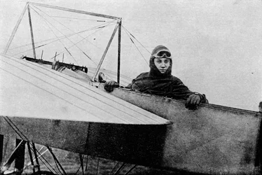 Gustav Hamel, vainqueur de la première course aérienne vers Brighton, 1911