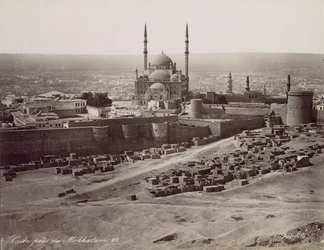 Le Caire près du Mokkatam, années 1870