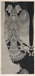 Dessin schématique de soie Buyide (1962.264)