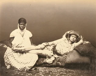 Une femme maure avec sa servante
