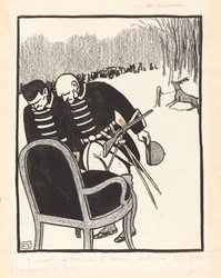 Grands Chasseurs--Le Cerf est prêt, 1903