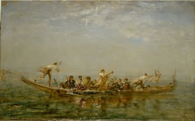Le caïque, entre 1880 et 1890