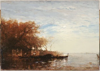 Venise, le Jardin Français au clair de lune, entre 1880 et 1890