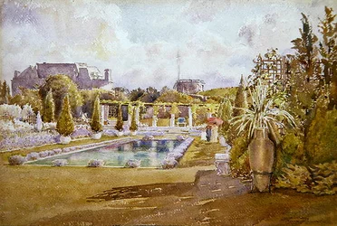 Vue du jardin d