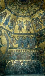 Mosaïque sur le plafond en coupole du baptistère Saint-Jean, Florence