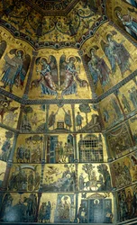 Mosaïque sur le plafond en coupole du baptistère Saint-Jean, Florence