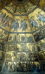Mosaïque sur le plafond en coupole du baptistère Saint-Jean, Florence