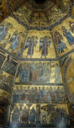 Mosaïque sur le plafond en coupole du baptistère Saint-Jean, Florence