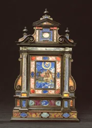 Autel portatif, avec la Nativité, florentin