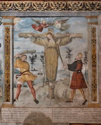 Détail de la Crucifixion de Sainte Julia