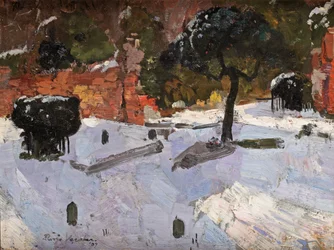 Cimetière à Warmond, 1907