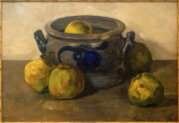Pot en grès avec pommes