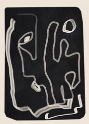 Ligne de contour abstraite
