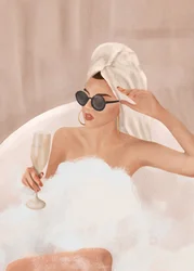Bain moussant chic