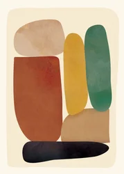 Formes abstraites aux tons terreux